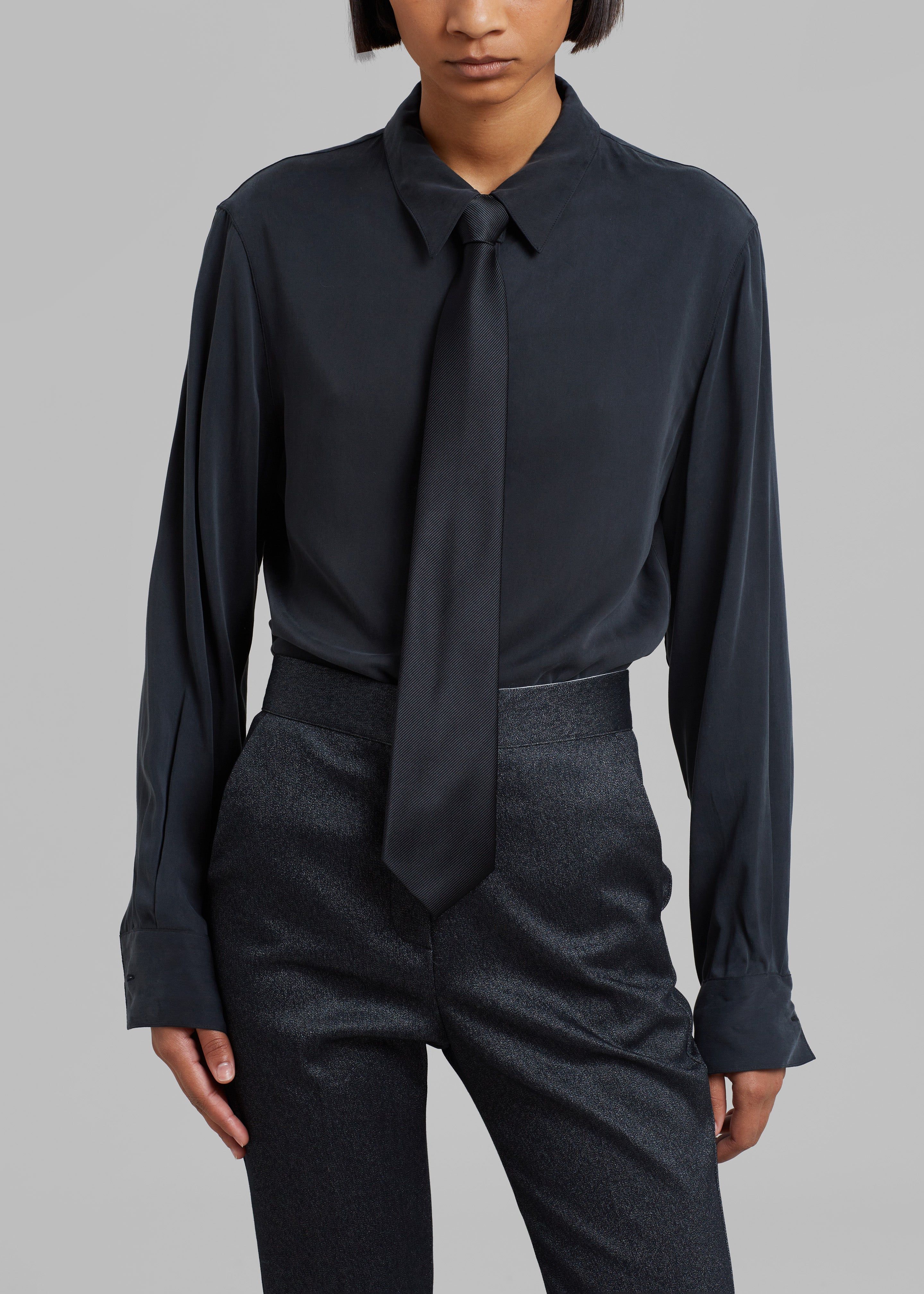 Helena Necktie - Black sold by Frankie Shop product image thumbnail 2