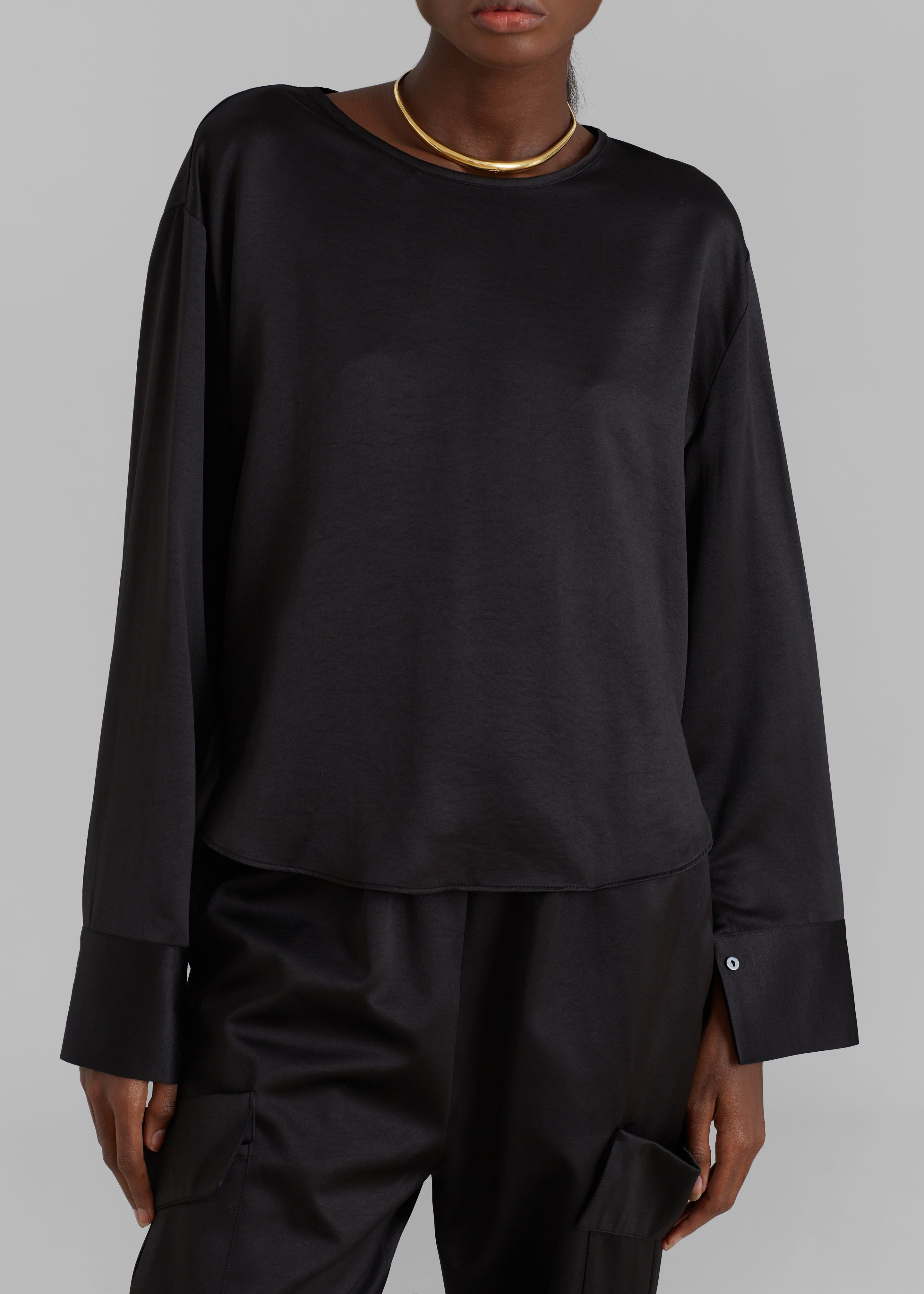Kemp Silky Blouse - Black sold by Frankie Shop product image thumbnail 5