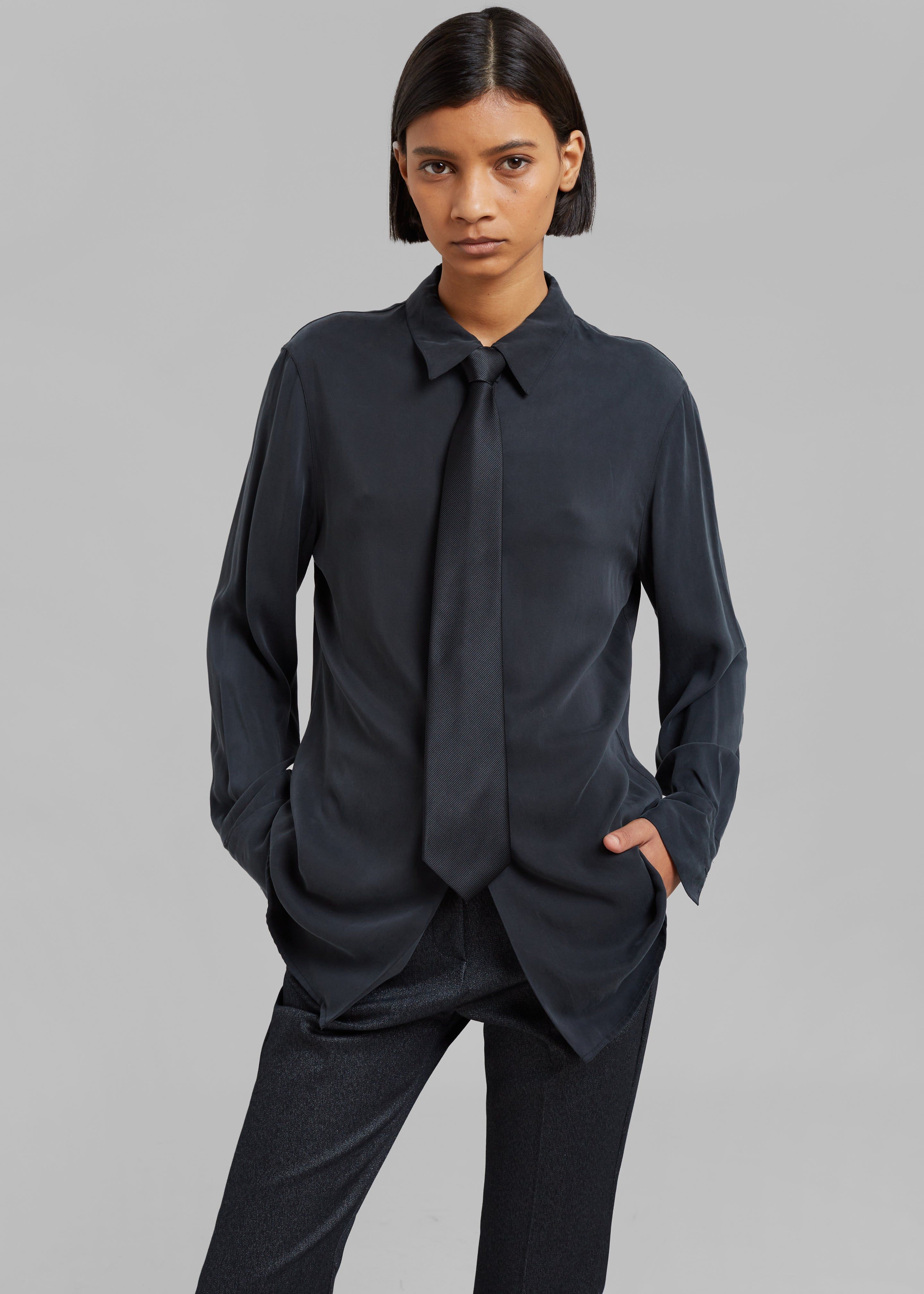 Helena Necktie - Black sold by Frankie Shop product image thumbnail 3