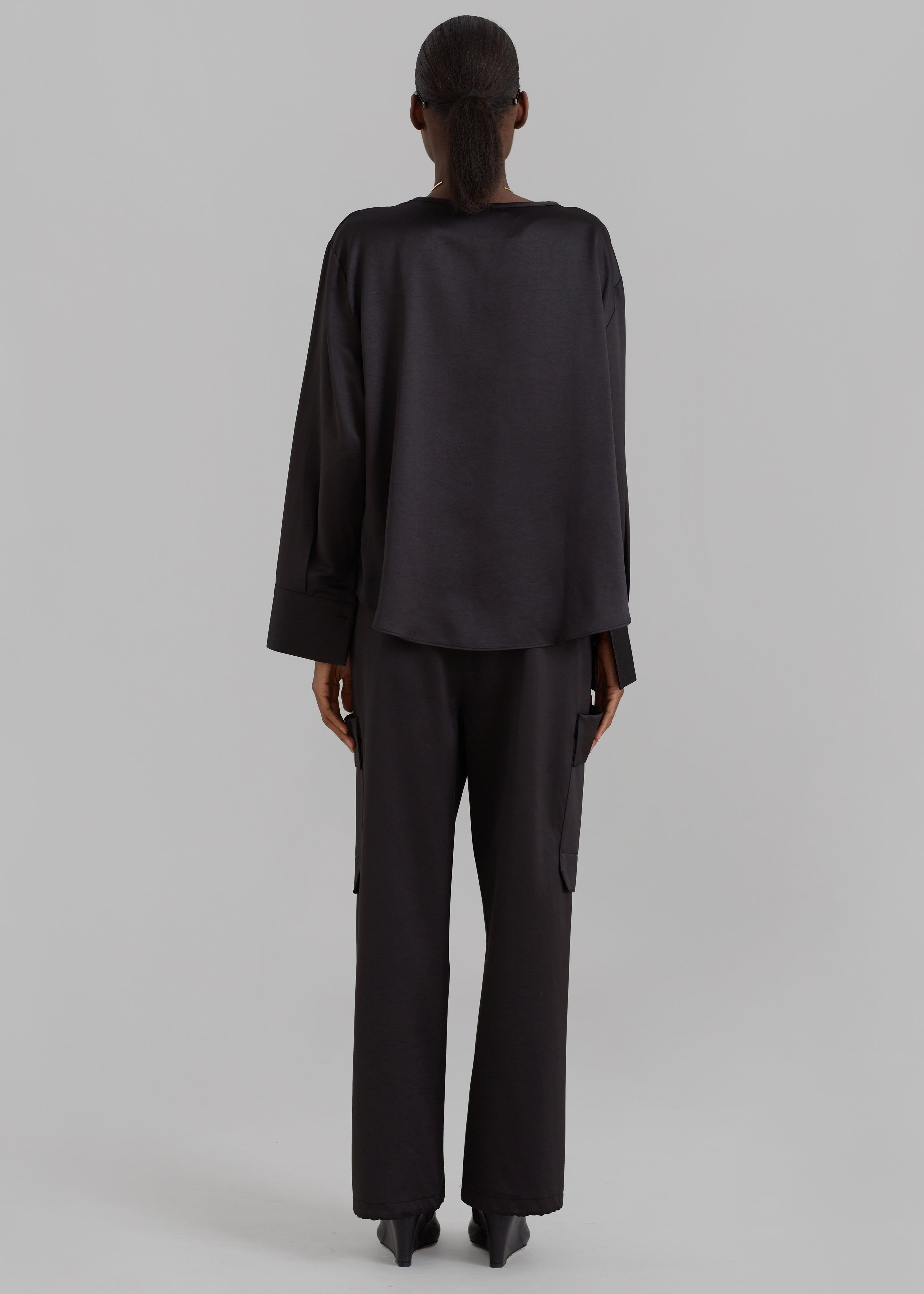 Kemp Silky Blouse - Black sold by Frankie Shop product image thumbnail 7