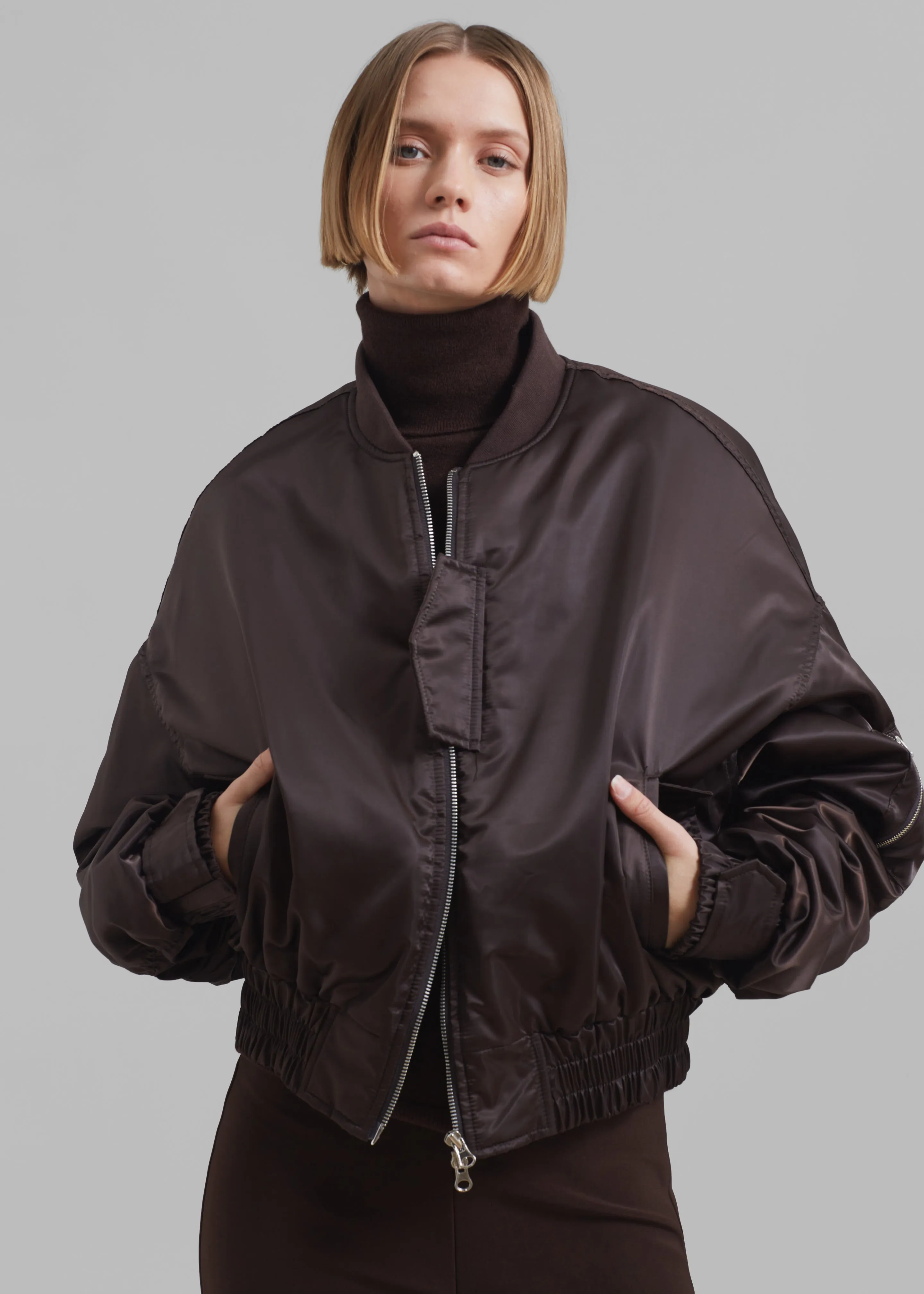 Marly Bomber - Brown sold by Frankie Shop product image thumbnail 5