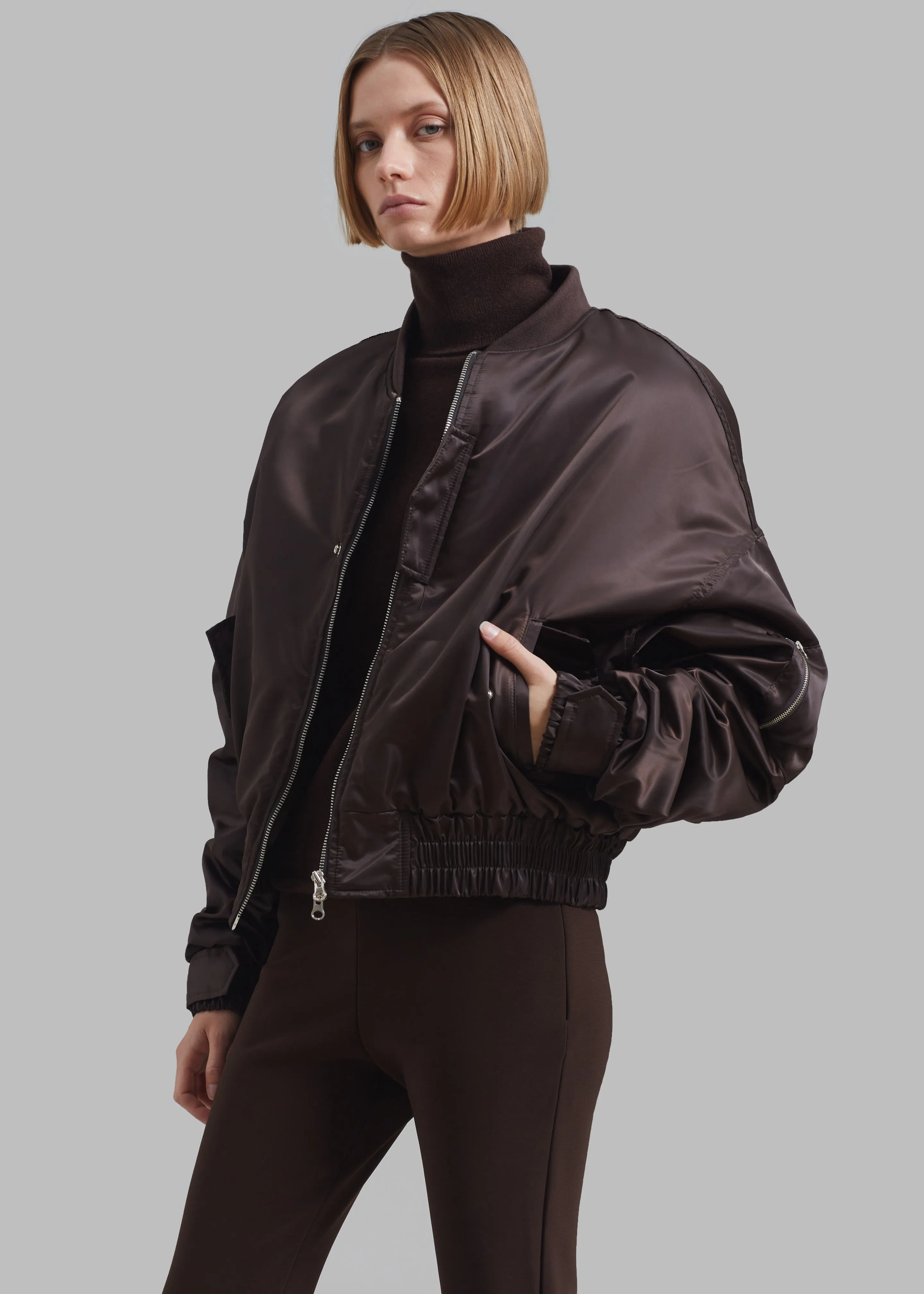 Marly Bomber - Brown sold by Frankie Shop product image thumbnail 4