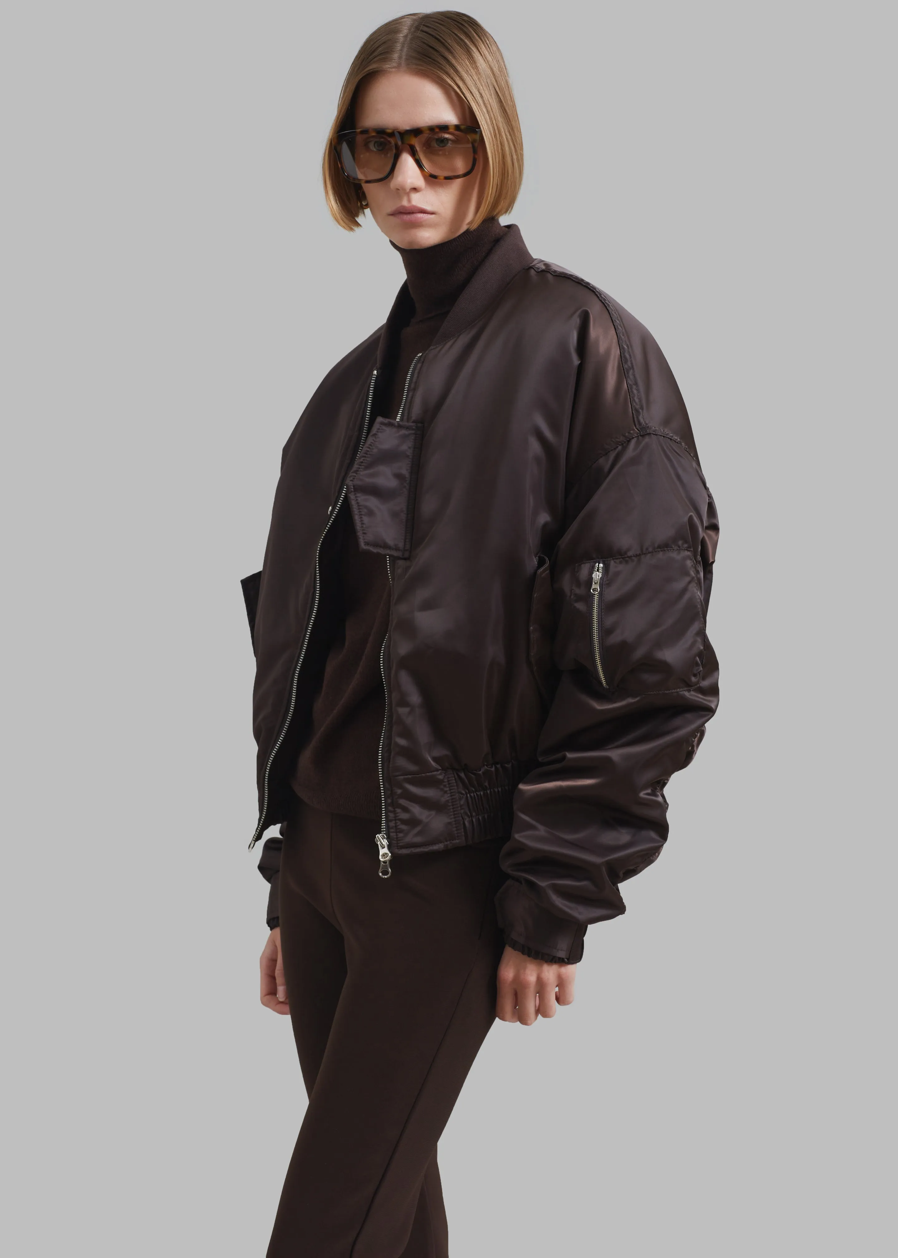 Marly Bomber - Brown sold by Frankie Shop product image thumbnail 2