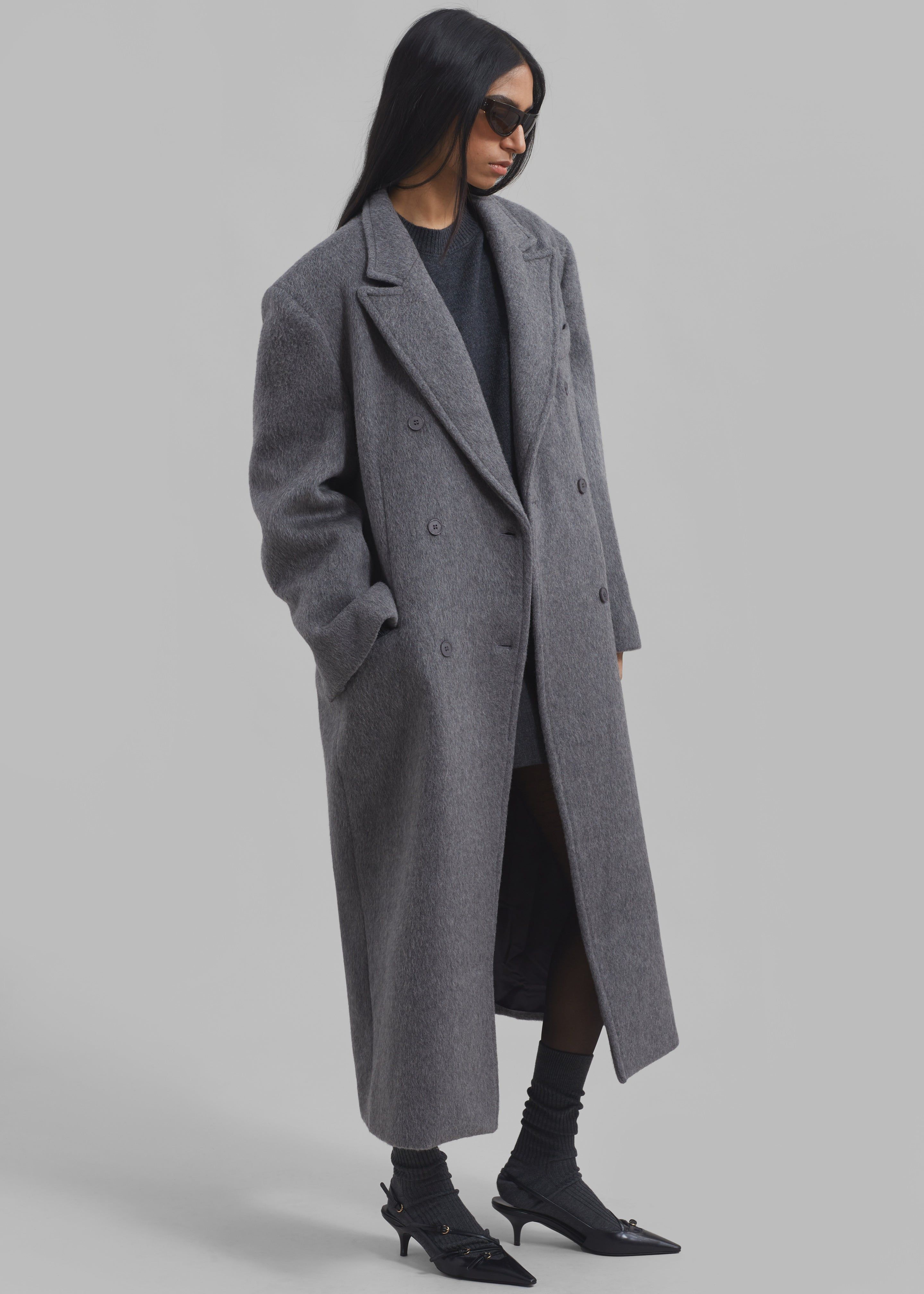 Jordan Wool Coat - Grey sold by Frankie Shop product image thumbnail 3