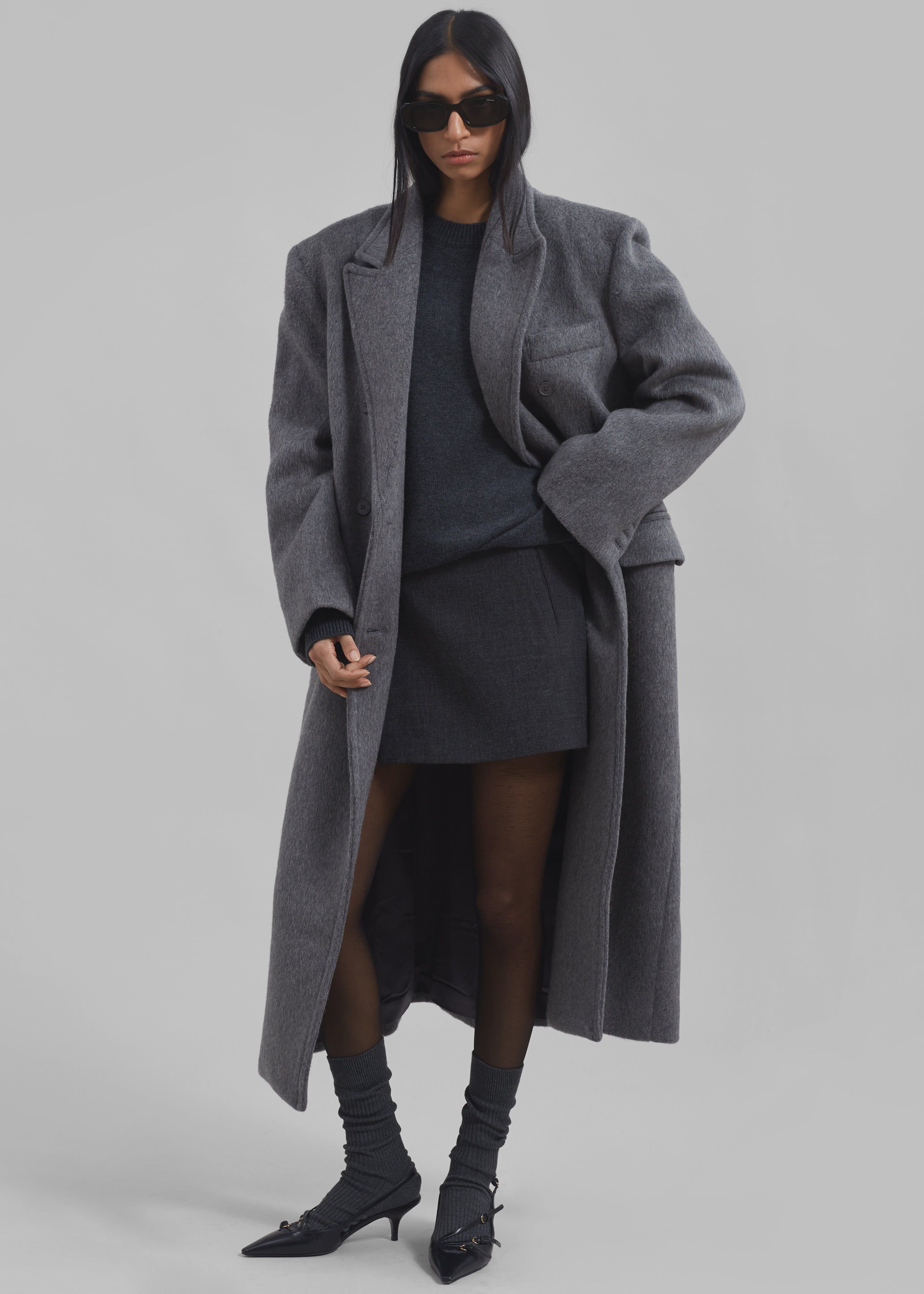 Jordan Wool Coat - Grey sold by Frankie Shop product image thumbnail 5