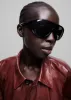 Port Tanger Gambia Sunglasses - Black Acetate/Black Lens sold by Frankie Shop