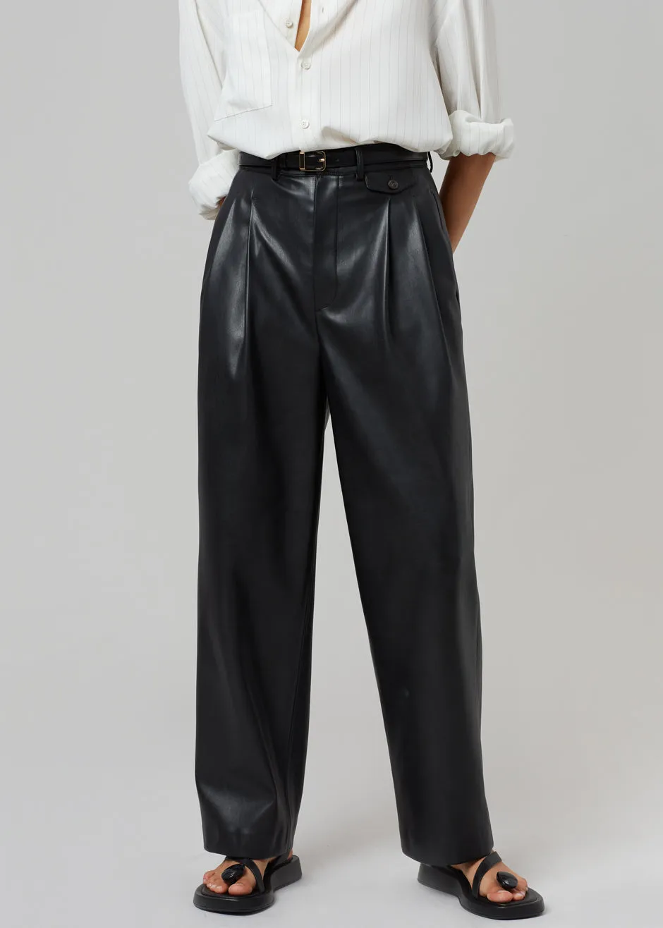 Pernille Faux Leather Pants - Black sold by Frankie Shop product image thumbnail 5