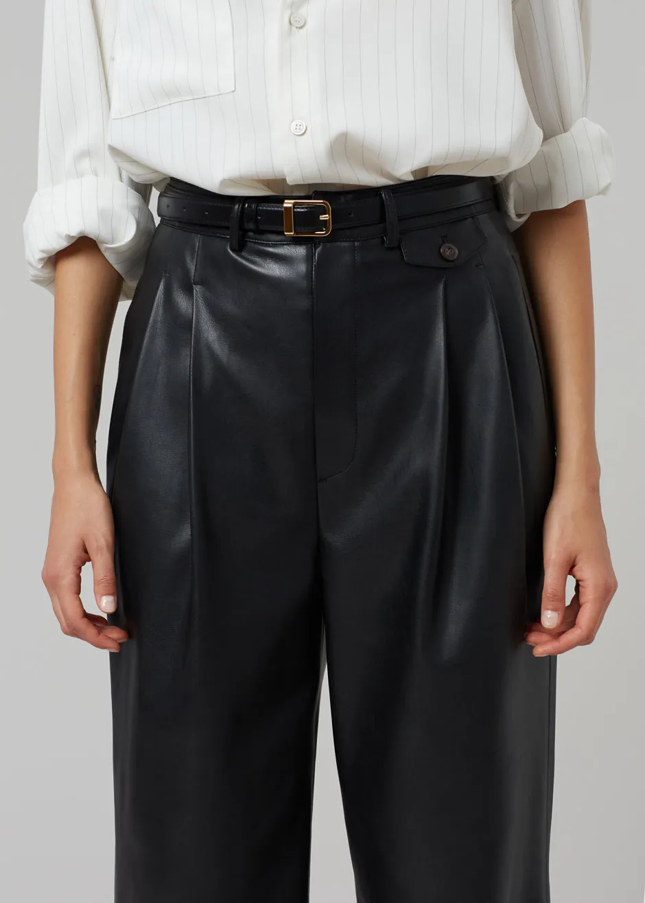 Pernille Faux Leather Pants - Black sold by Frankie Shop product image thumbnail 4