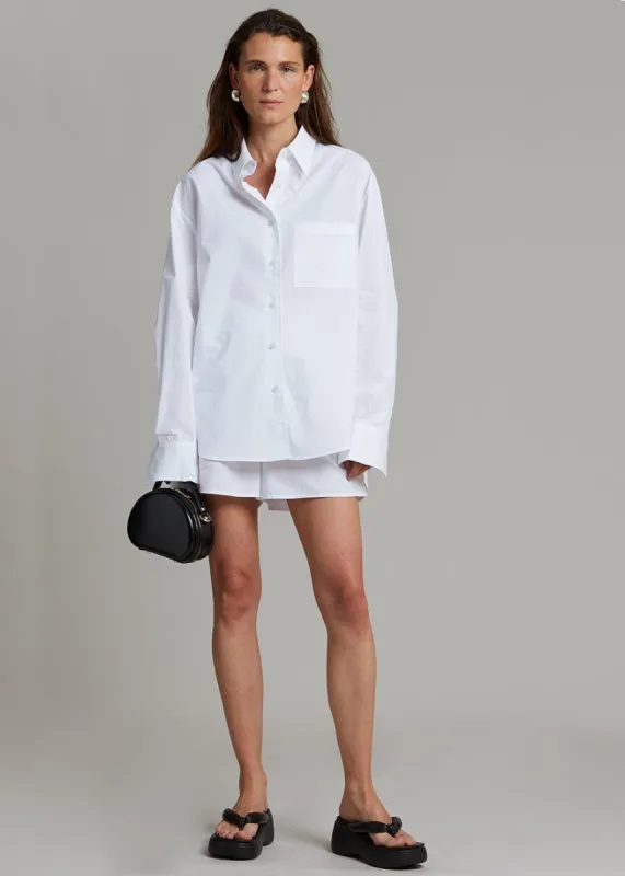 Lui Cotton Shirt - White sold by Frankie Shop