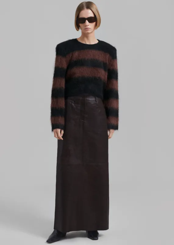 Gestuz Ibbie GZ MW Skirt - Deep Brown made by Frankie Shop