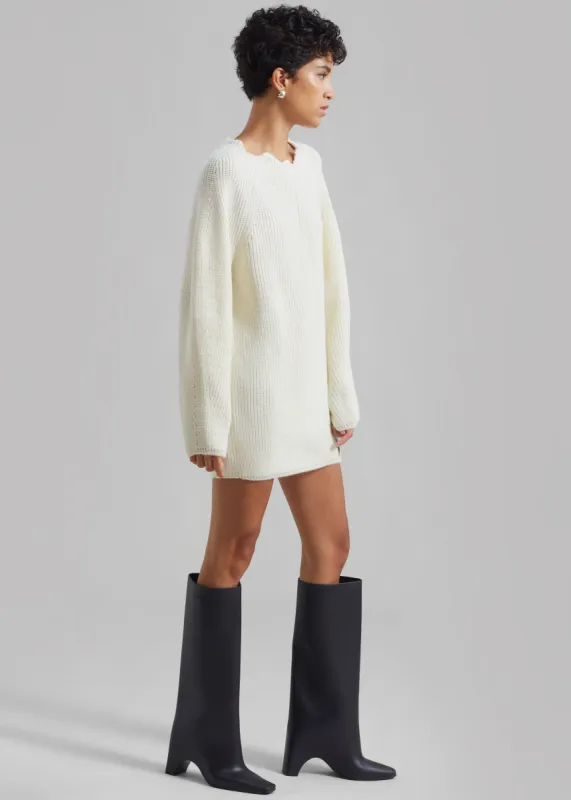 Bevza Egg Long Sweater - Ivory made by Frankie Shop