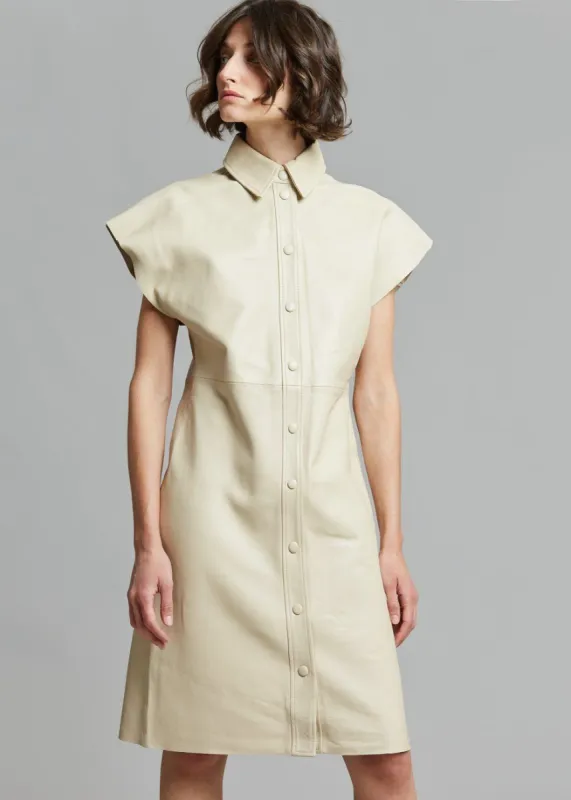 Samsøe & Samsøe Ariah Dress - Brown Rice made by Frankie Shop