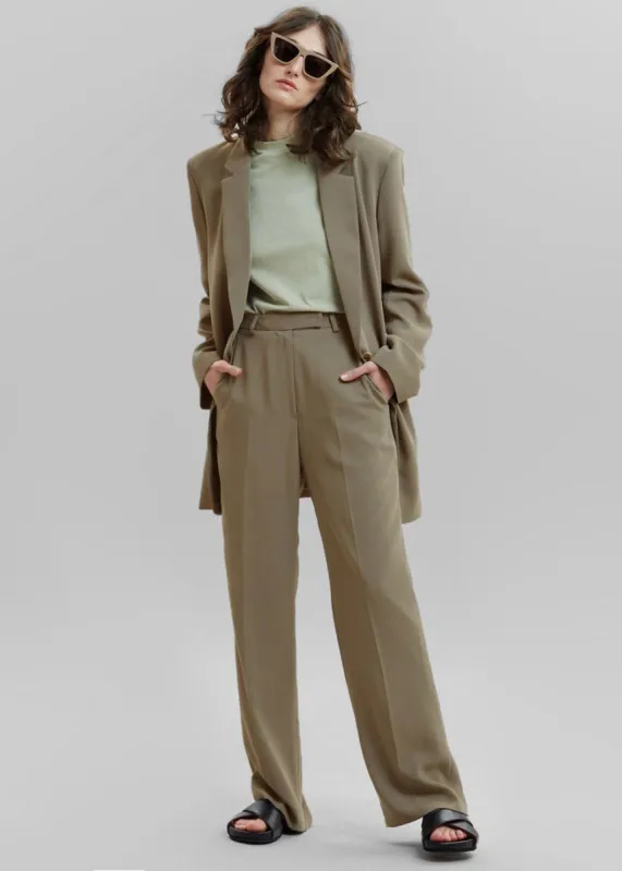 Isla Tailored Trousers - Coriander sold by Frankie Shop