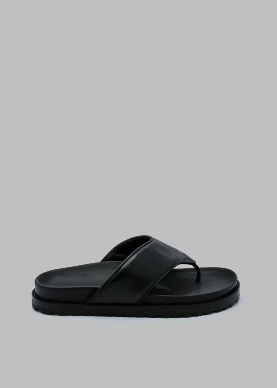 GIA x Pernille Padded Thong Sandals - Black made by Frankie Shop