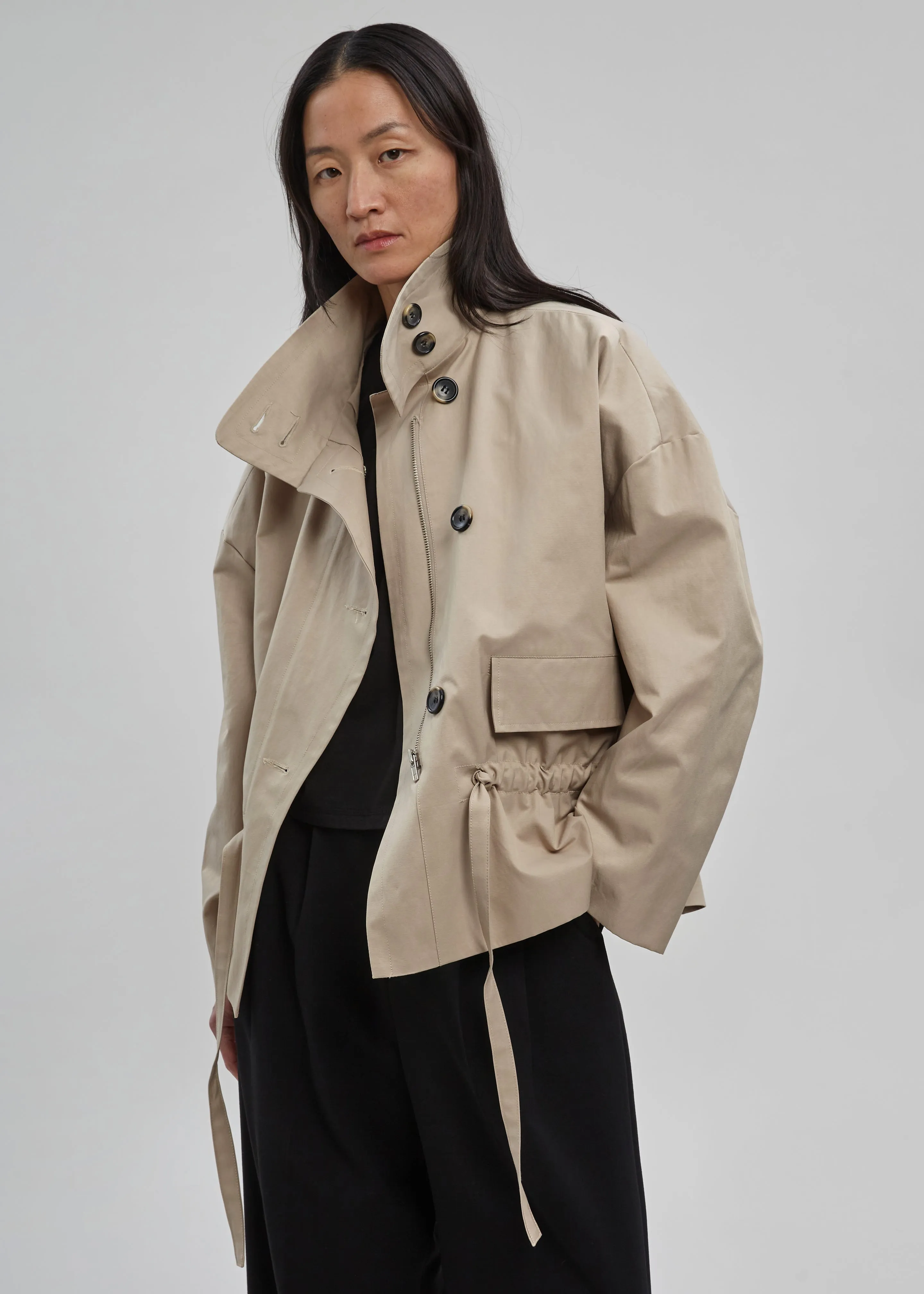 Myro Drawstring Jacket - Beige sold by Frankie Shop product image thumbnail 5