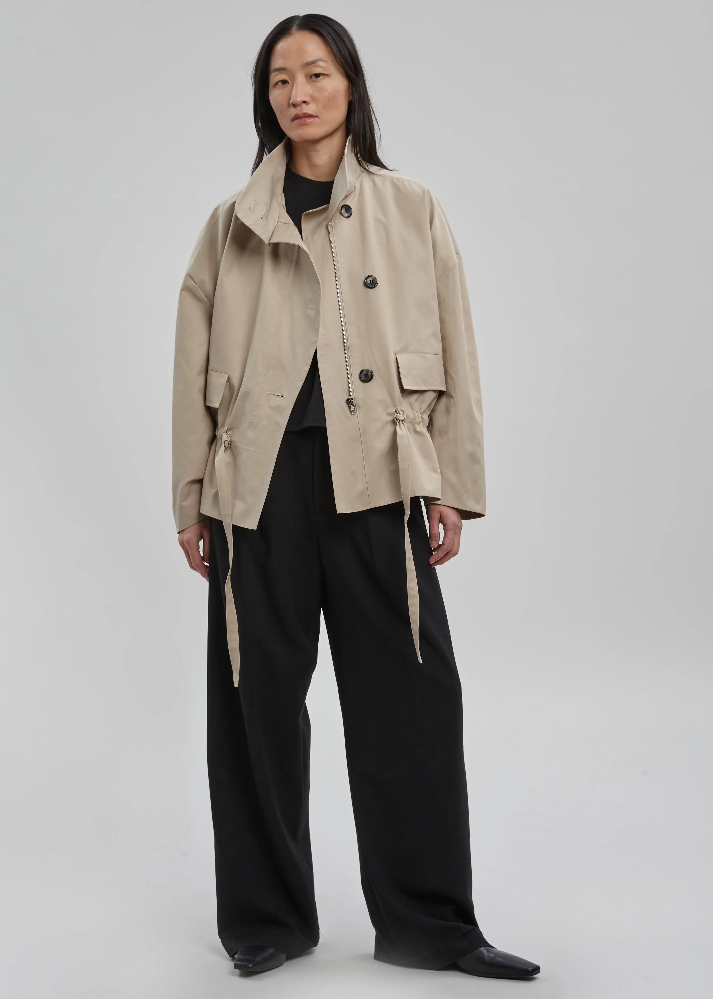 Myro Drawstring Jacket - Beige sold by Frankie Shop product image thumbnail 2