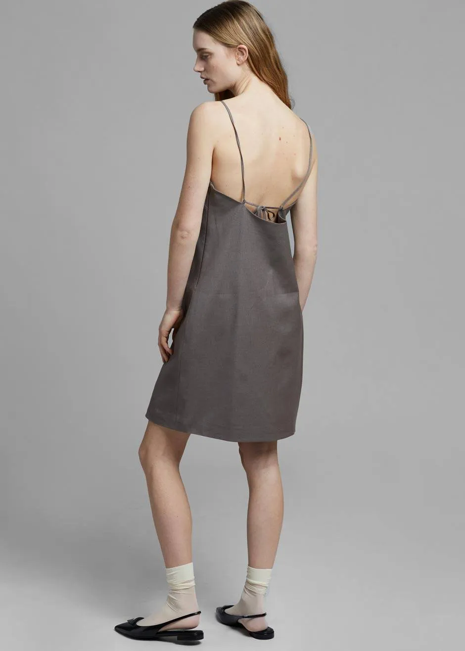 Mabel Woven Slip Dress in Mink sold by Frankie Shop product image thumbnail 4