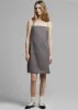 Mabel Woven Slip Dress in Mink sold by Frankie Shop