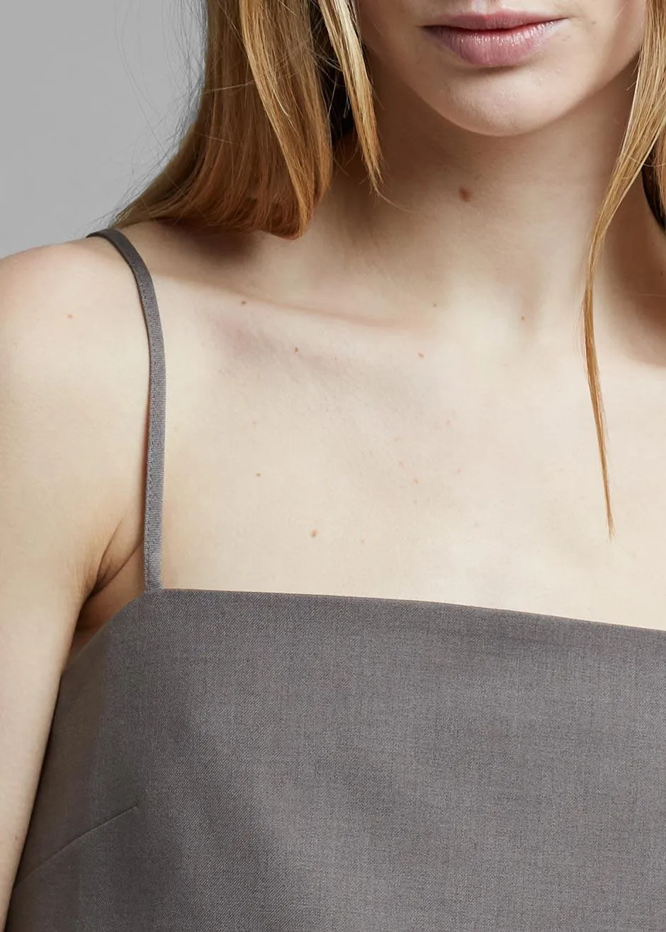 Mabel Woven Slip Dress in Mink sold by Frankie Shop product image thumbnail 3