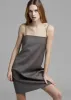 Mabel Woven Slip Dress in Mink sold by Frankie Shop