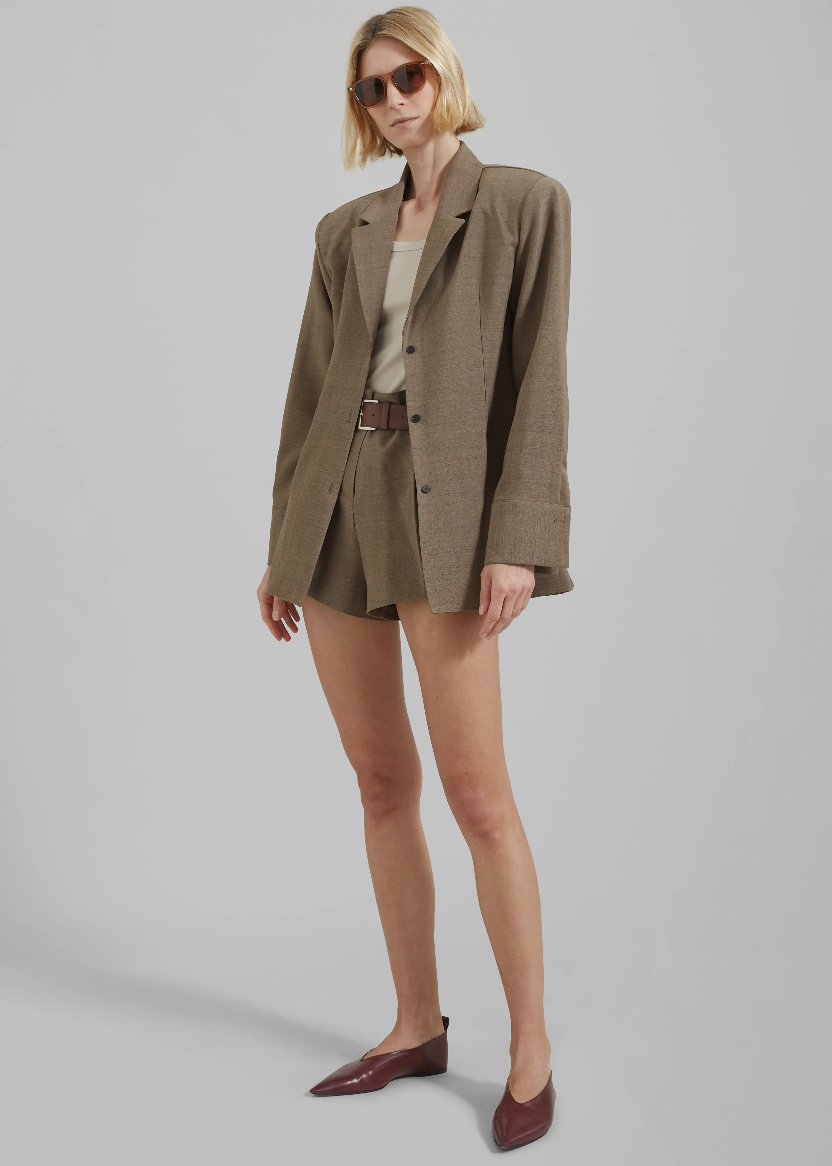 Chappell Padded Blazer - Brown sold by Frankie Shop product image thumbnail 5