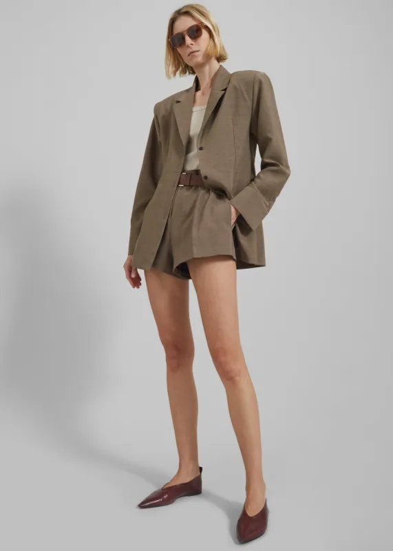 Chappell Padded Blazer - Brown sold by Frankie Shop