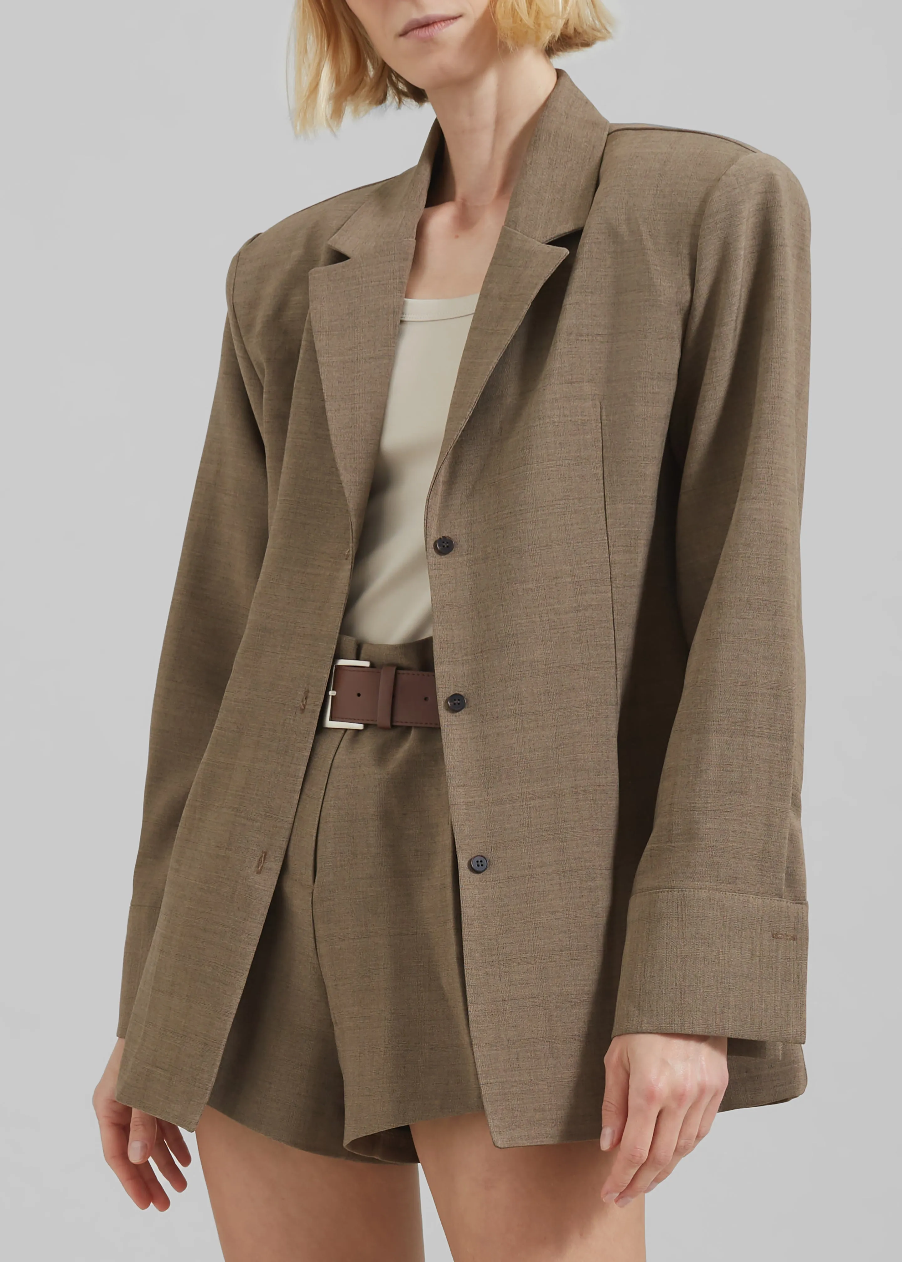 Chappell Padded Blazer - Brown sold by Frankie Shop product image thumbnail 2