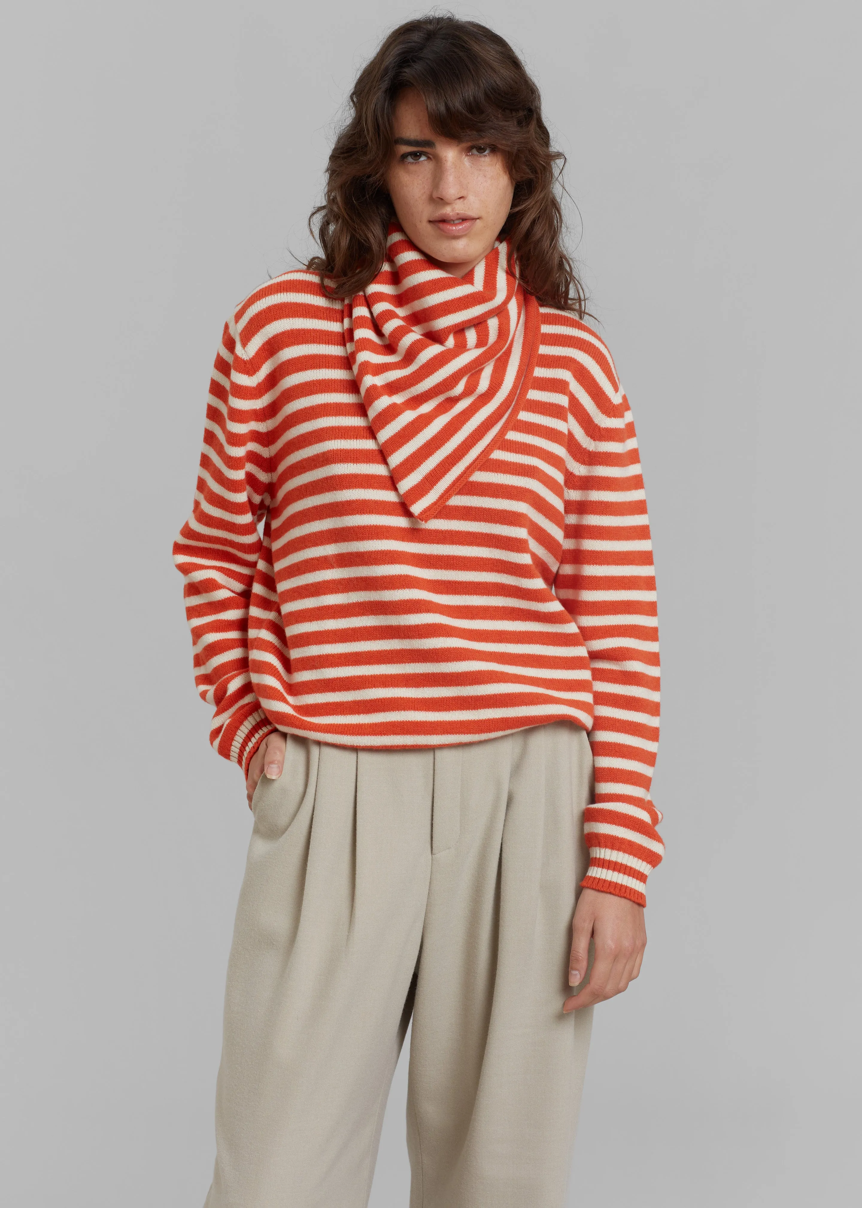 Rika Studios David Scarf - Orange/Lt. Natural sold by Frankie Shop product image thumbnail 4