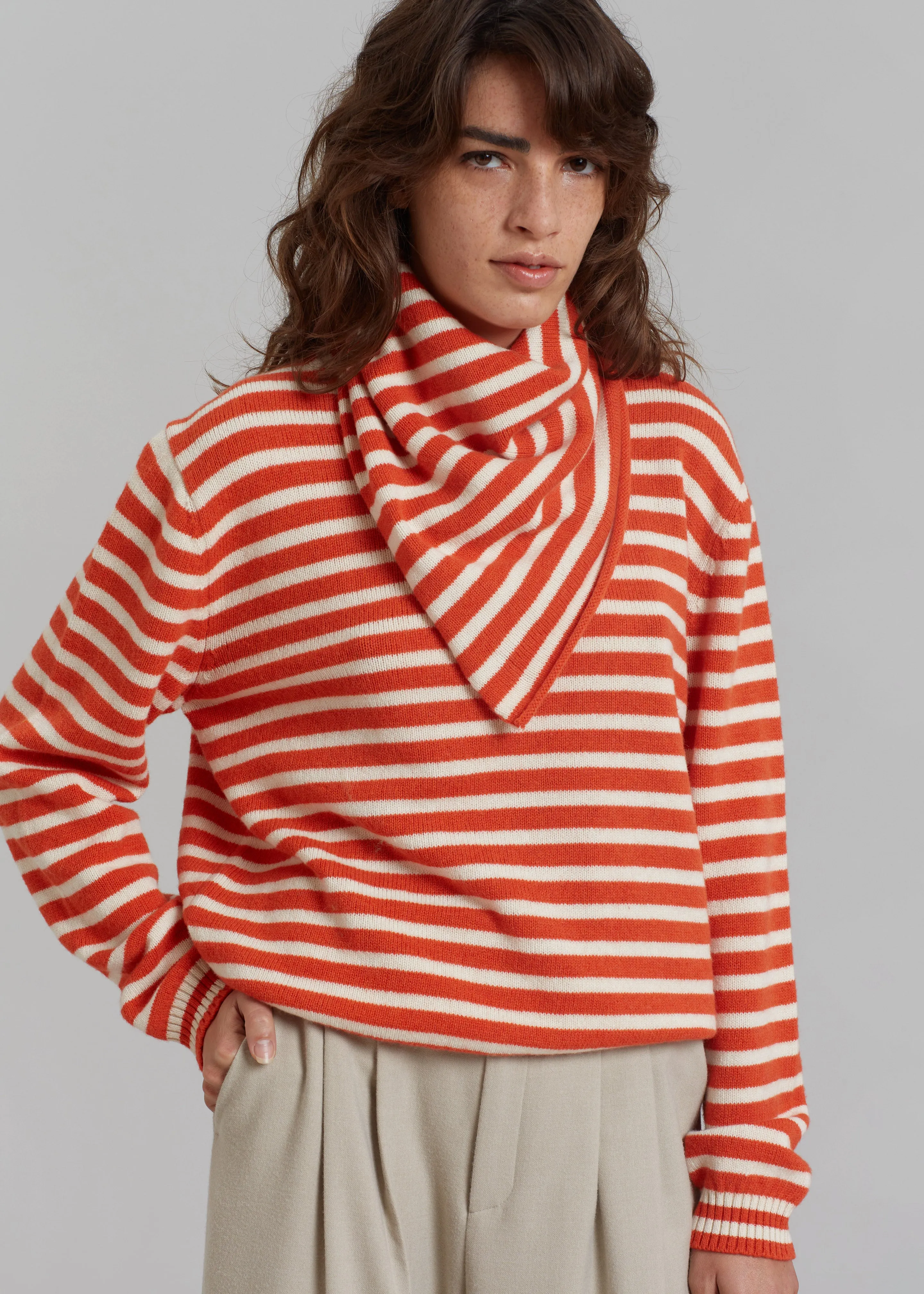 Rika Studios David Scarf - Orange/Lt. Natural sold by Frankie Shop product image thumbnail 5