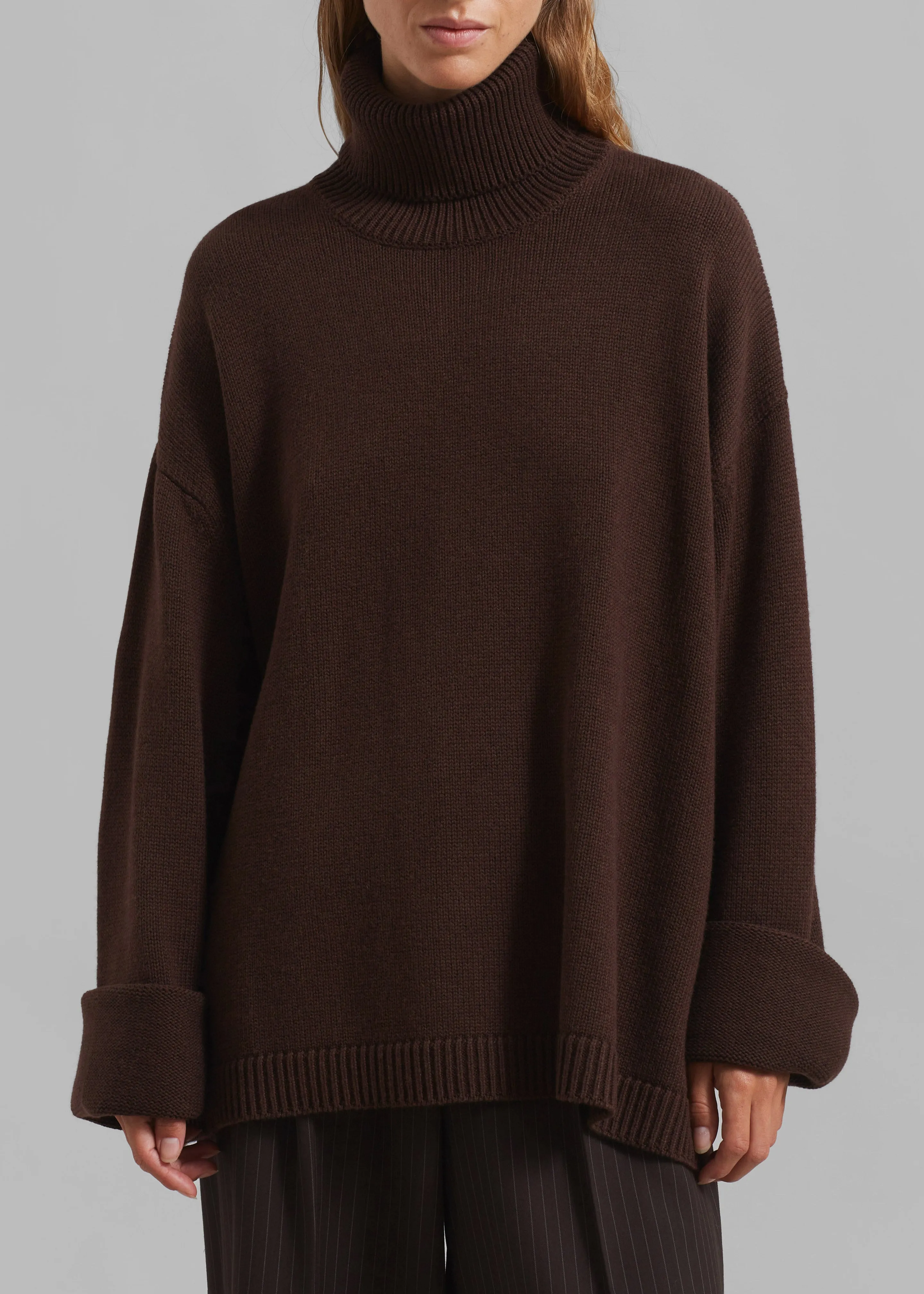 Rhea Trapeze Turtleneck - Brown sold by Frankie Shop product image thumbnail 5