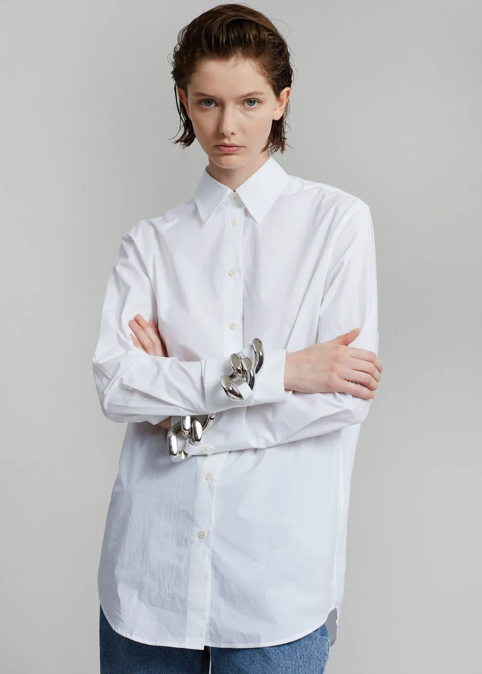 JW Anderson Silver Chain Link Shirt - White sold by Frankie Shop