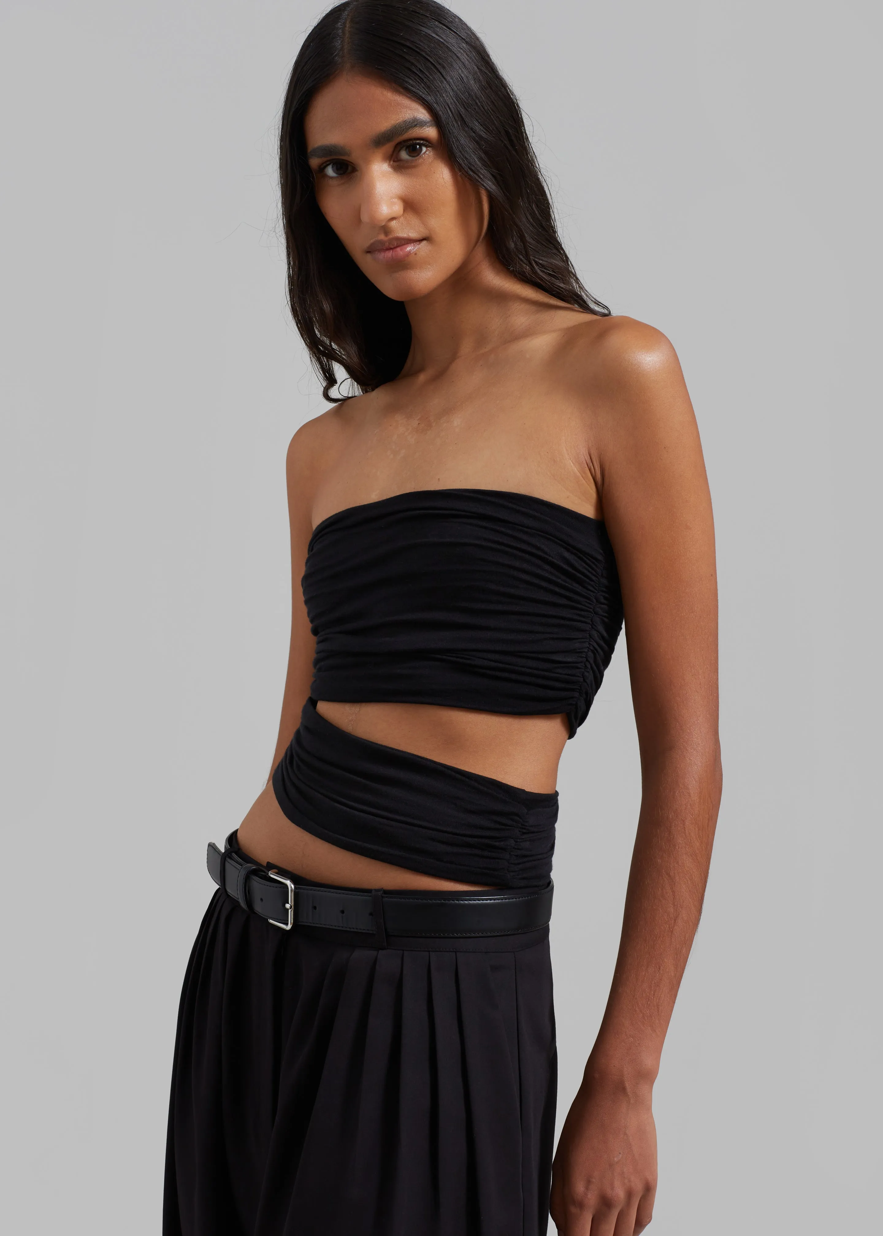 Elena Tube Top - Black sold by Frankie Shop