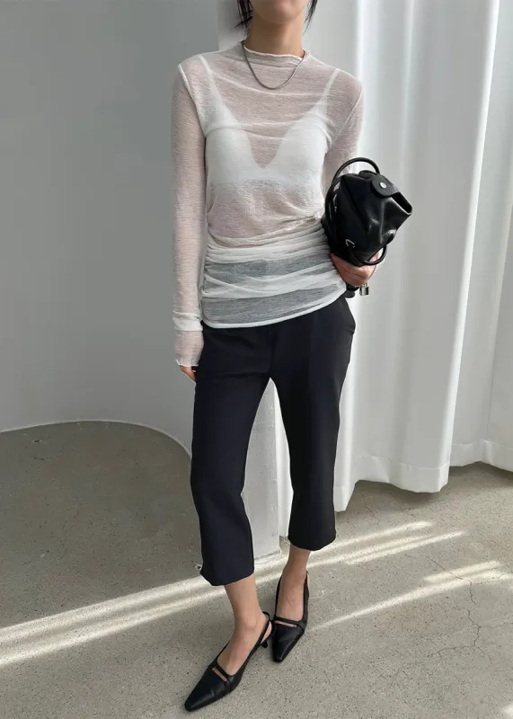 Emersyn Capri Pants - Black sold by Frankie Shop