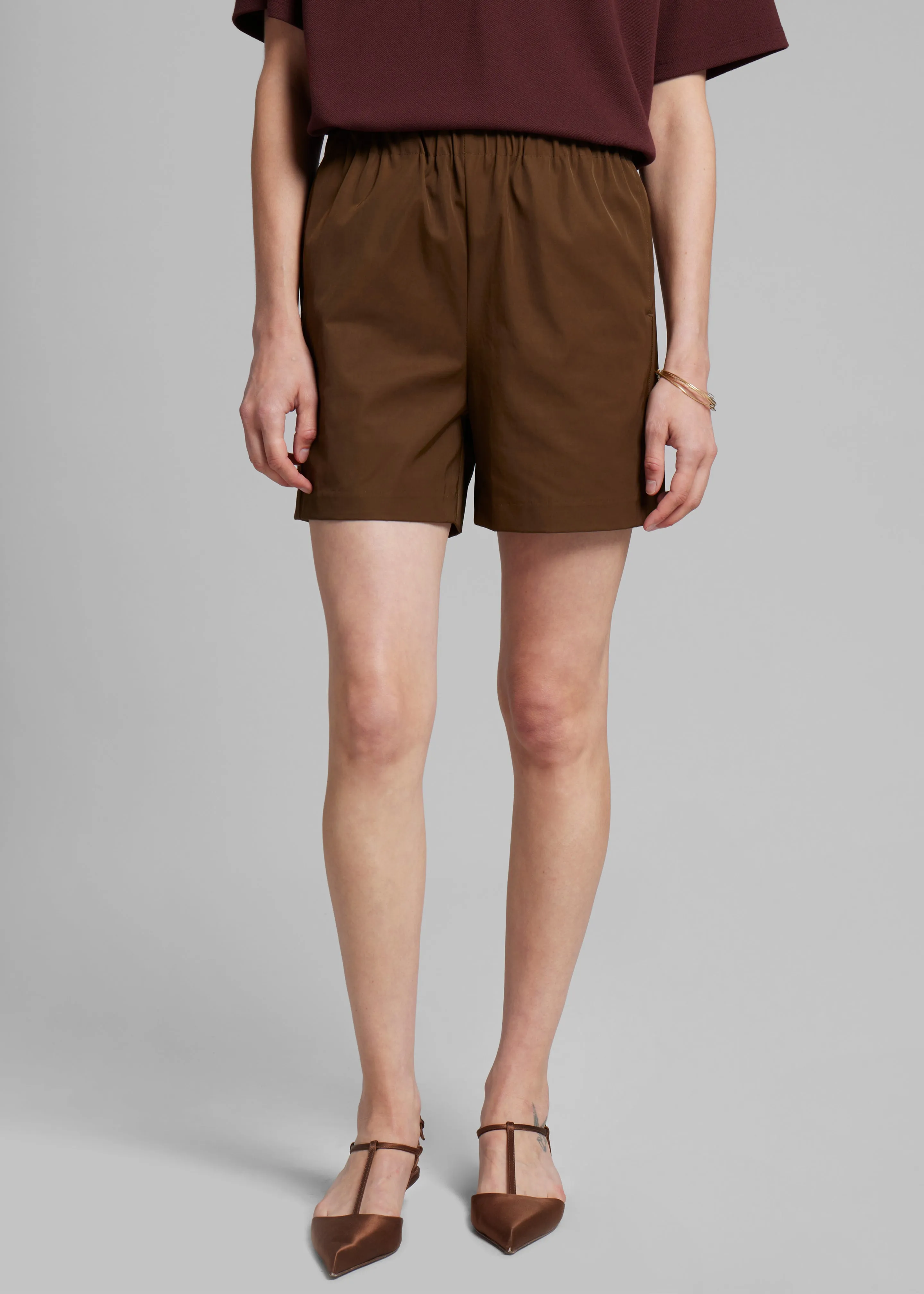 Liz Shorts - Brown sold by Frankie Shop product image thumbnail 3