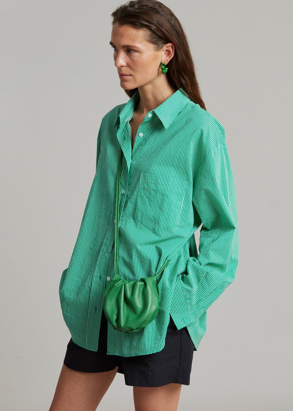 Idun Shirt - Emerald Stripe sold by Frankie Shop product image thumbnail 6