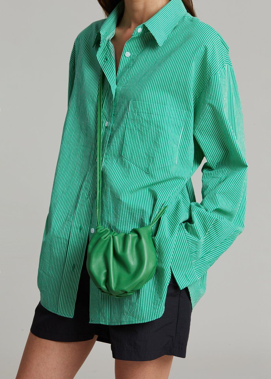 Idun Shirt - Emerald Stripe sold by Frankie Shop product image thumbnail 3