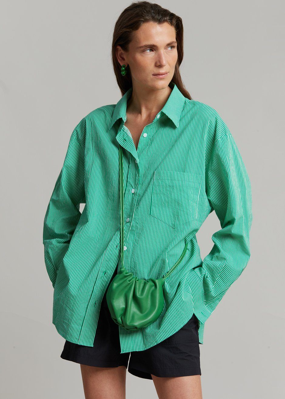 Idun Shirt - Emerald Stripe sold by Frankie Shop product image thumbnail 10