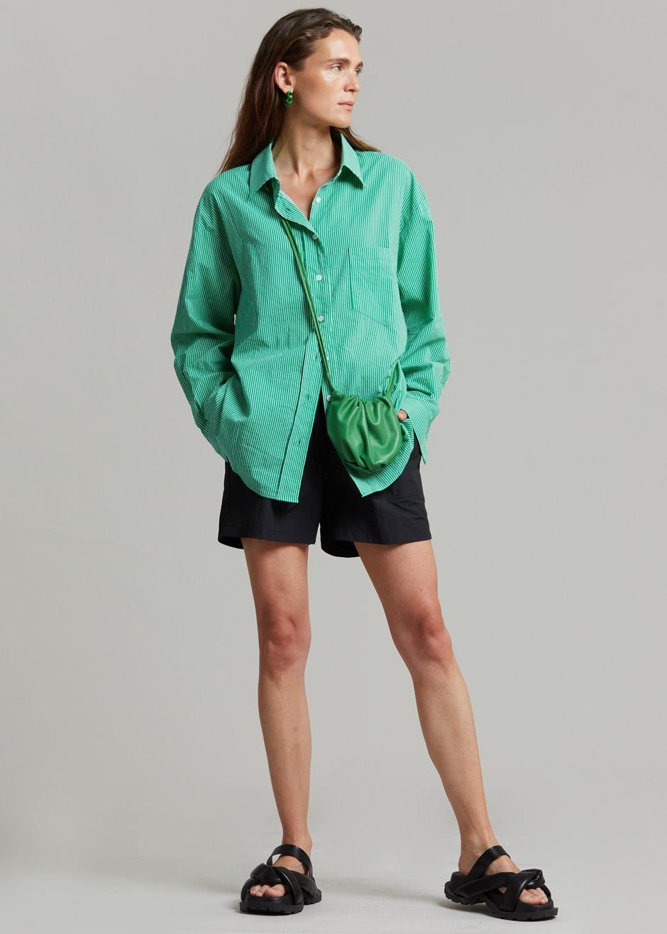 Idun Shirt - Emerald Stripe sold by Frankie Shop product image thumbnail 7