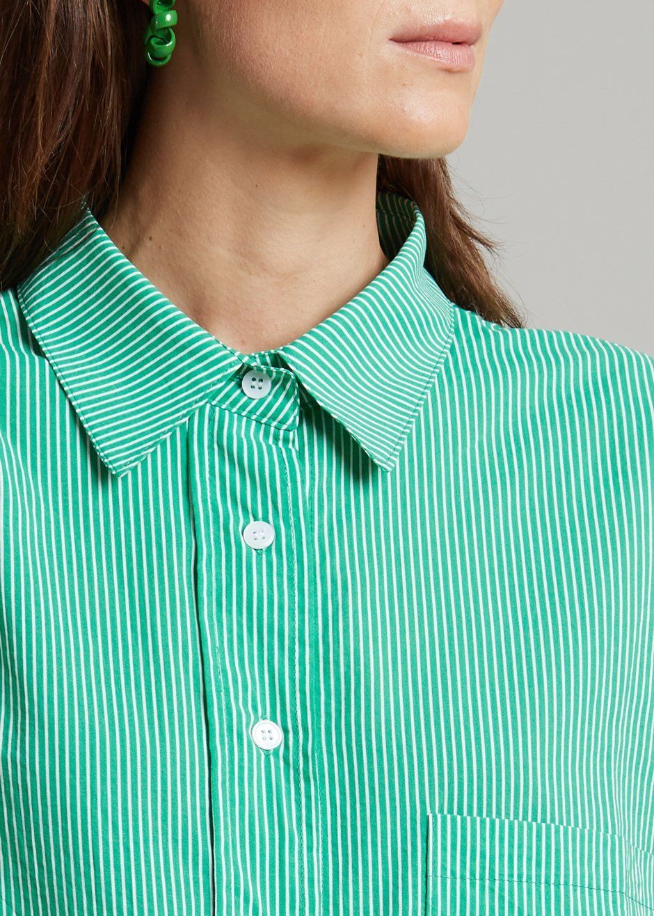 Idun Shirt - Emerald Stripe sold by Frankie Shop product image thumbnail 9