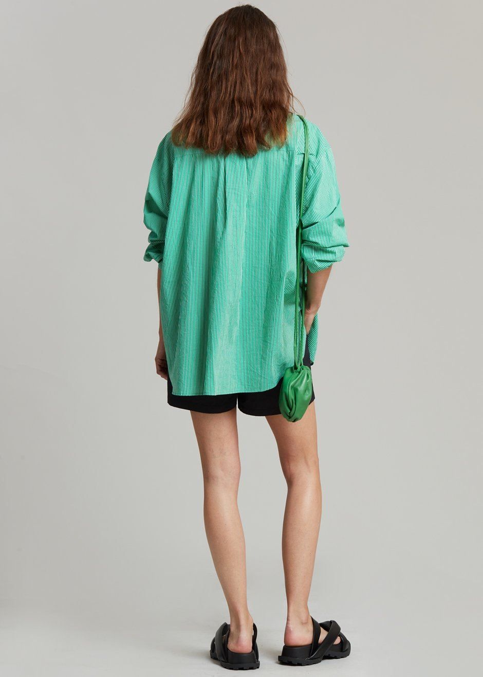 Idun Shirt - Emerald Stripe sold by Frankie Shop product image thumbnail 11