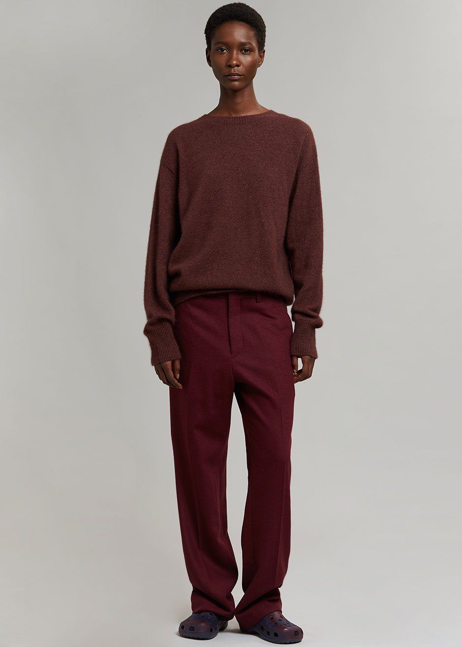 Walker Twill Trousers - Merlot sold by Frankie Shop product image thumbnail 4