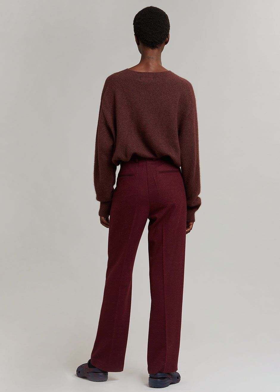 Walker Twill Trousers - Merlot sold by Frankie Shop product image thumbnail 5