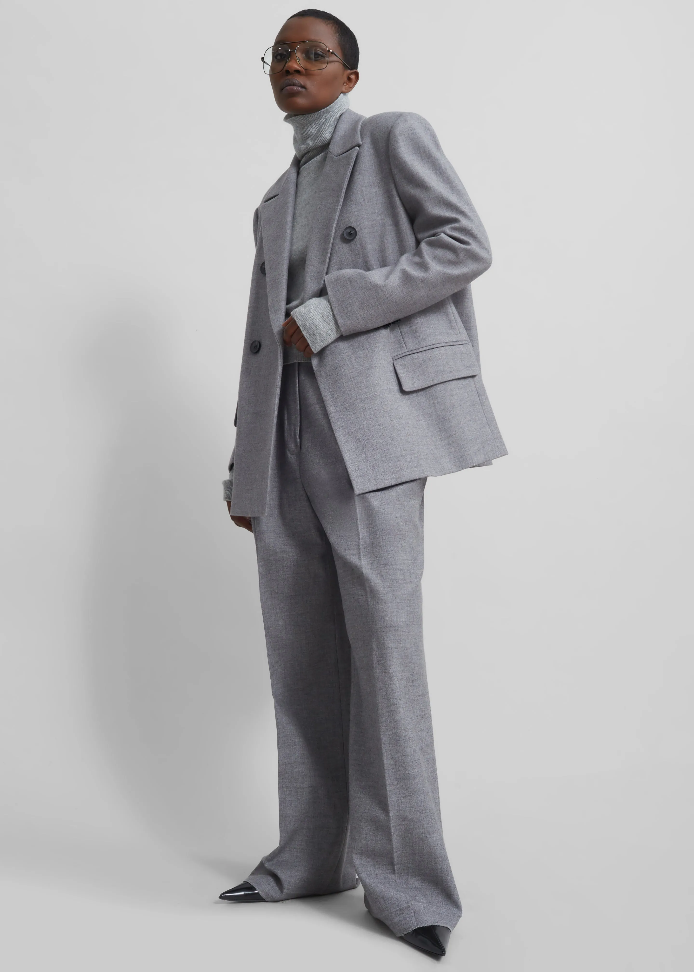 Lilah Trousers - Grey sold by Frankie Shop