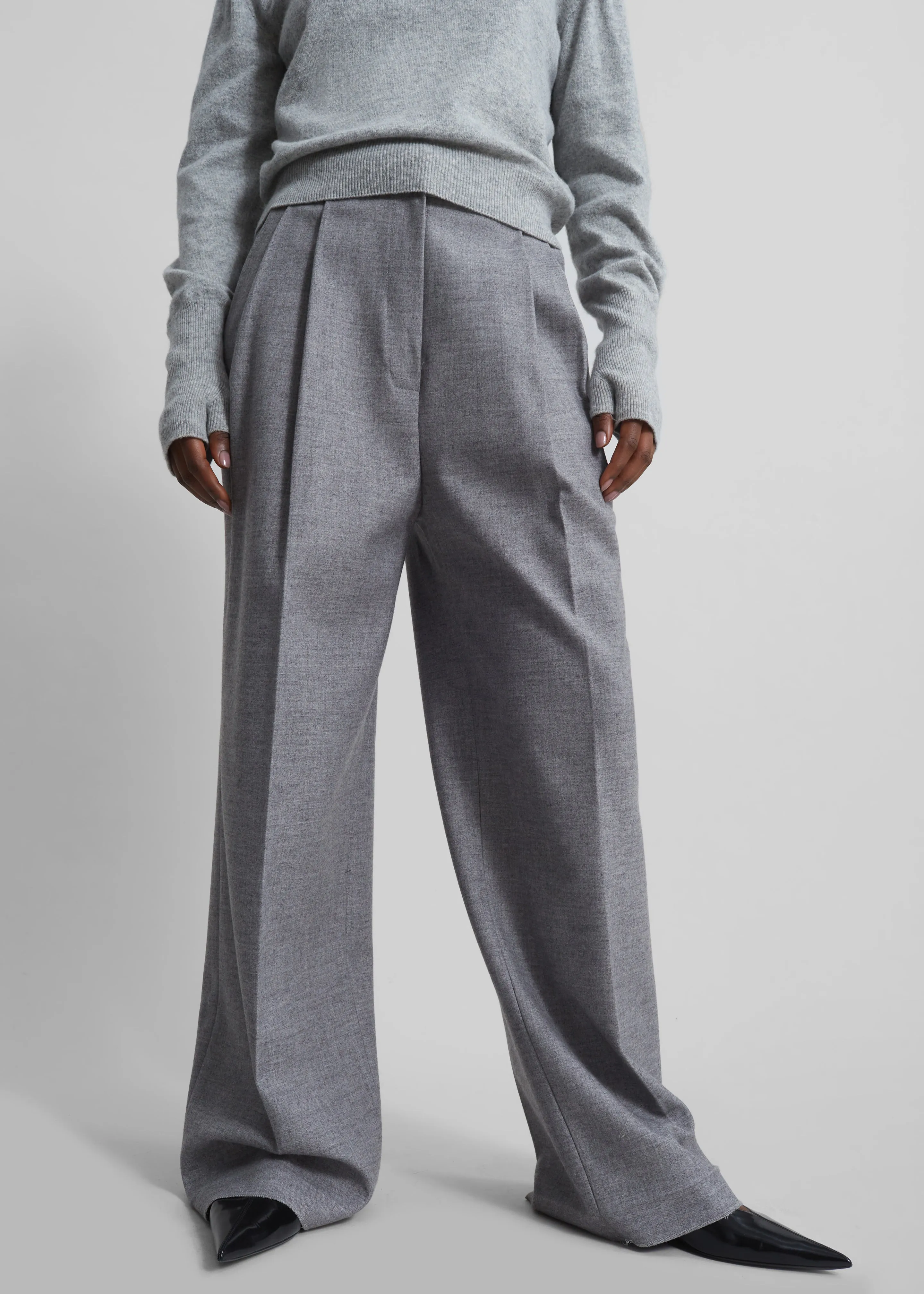 Lilah Trousers - Grey sold by Frankie Shop product image thumbnail 2