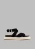 Gia Borghini Rosie 41 Flat Sandals - Black/Chocolate/Beige sold by Frankie Shop