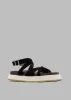 Gia Borghini Rosie 41 Flat Sandals - Black/Chocolate/Beige sold by Frankie Shop
