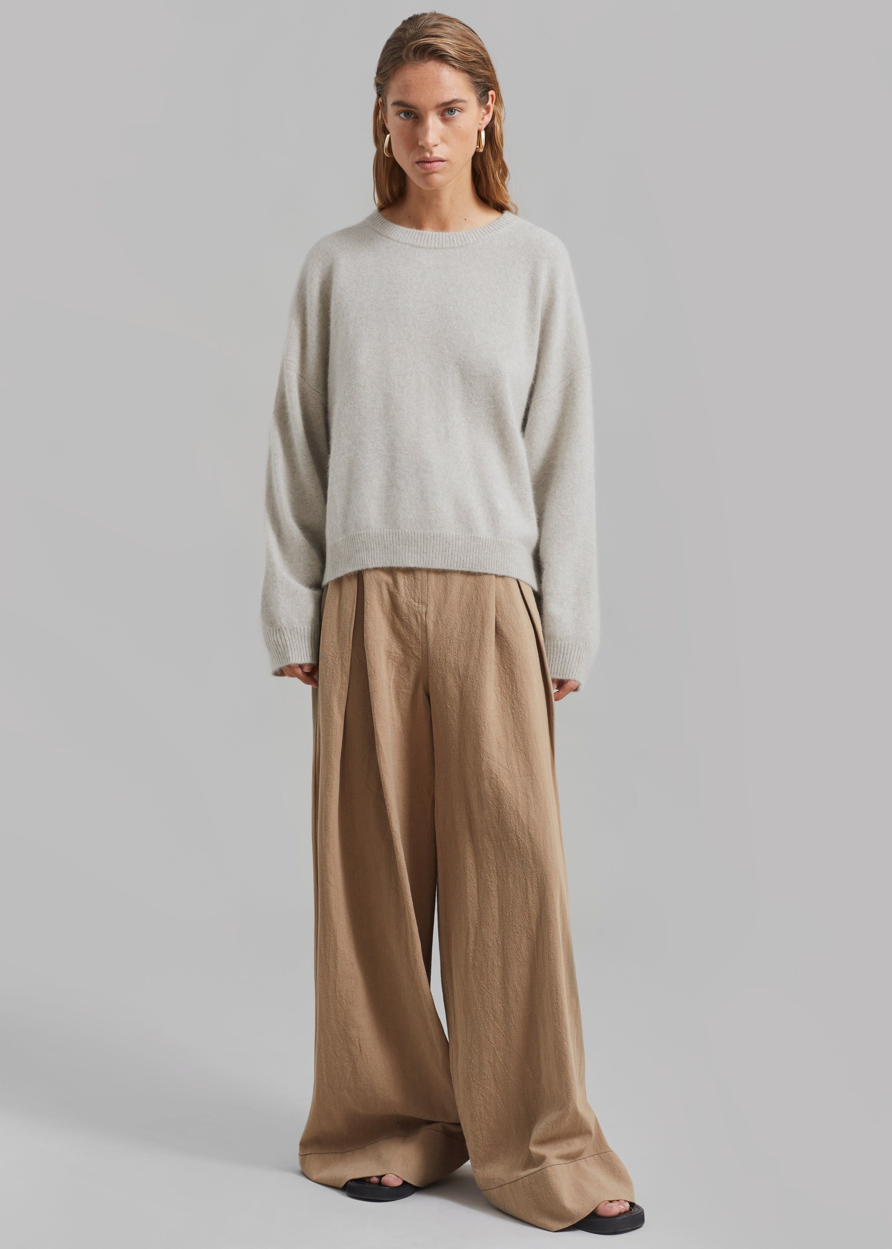 Loulou Studio Galli Oversized Sweater - Stone sold by Frankie Shop product image thumbnail 2