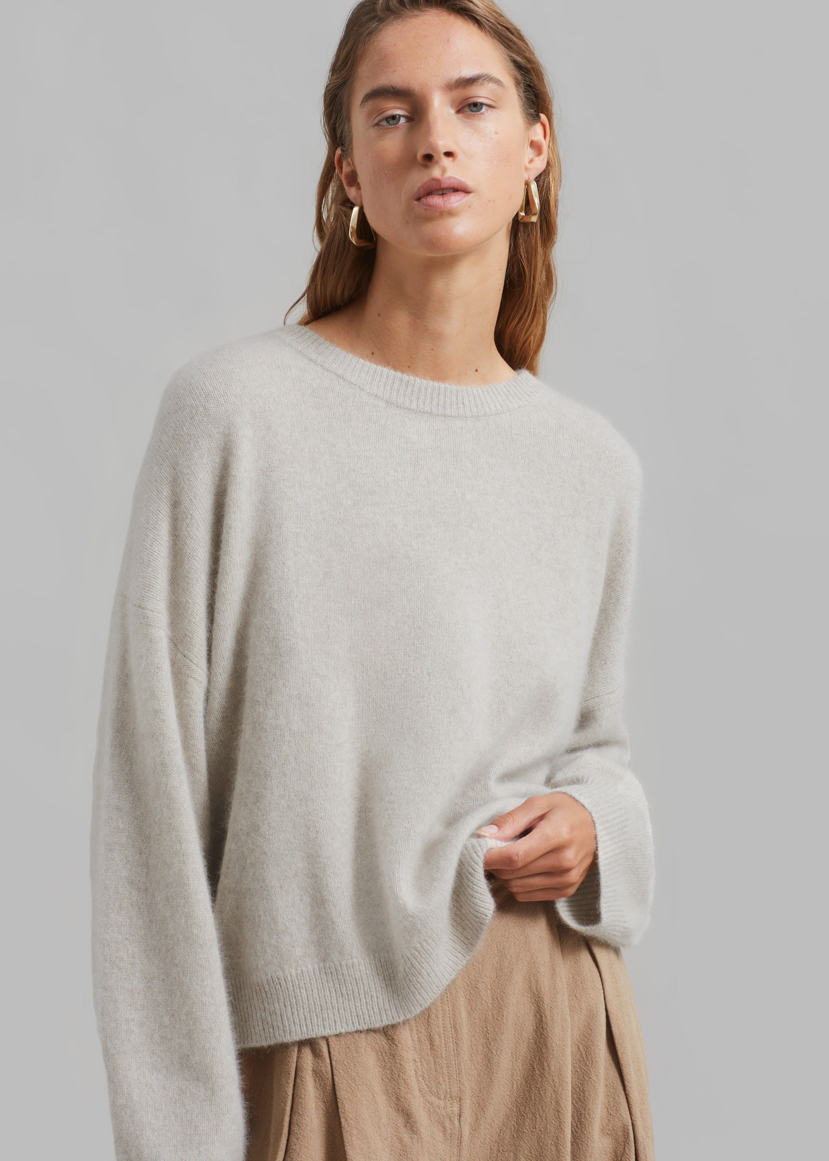 Loulou Studio Galli Oversized Sweater - Stone sold by Frankie Shop product image thumbnail 5