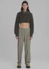 Louise Cut Out Trousers - Olive sold by Frankie Shop