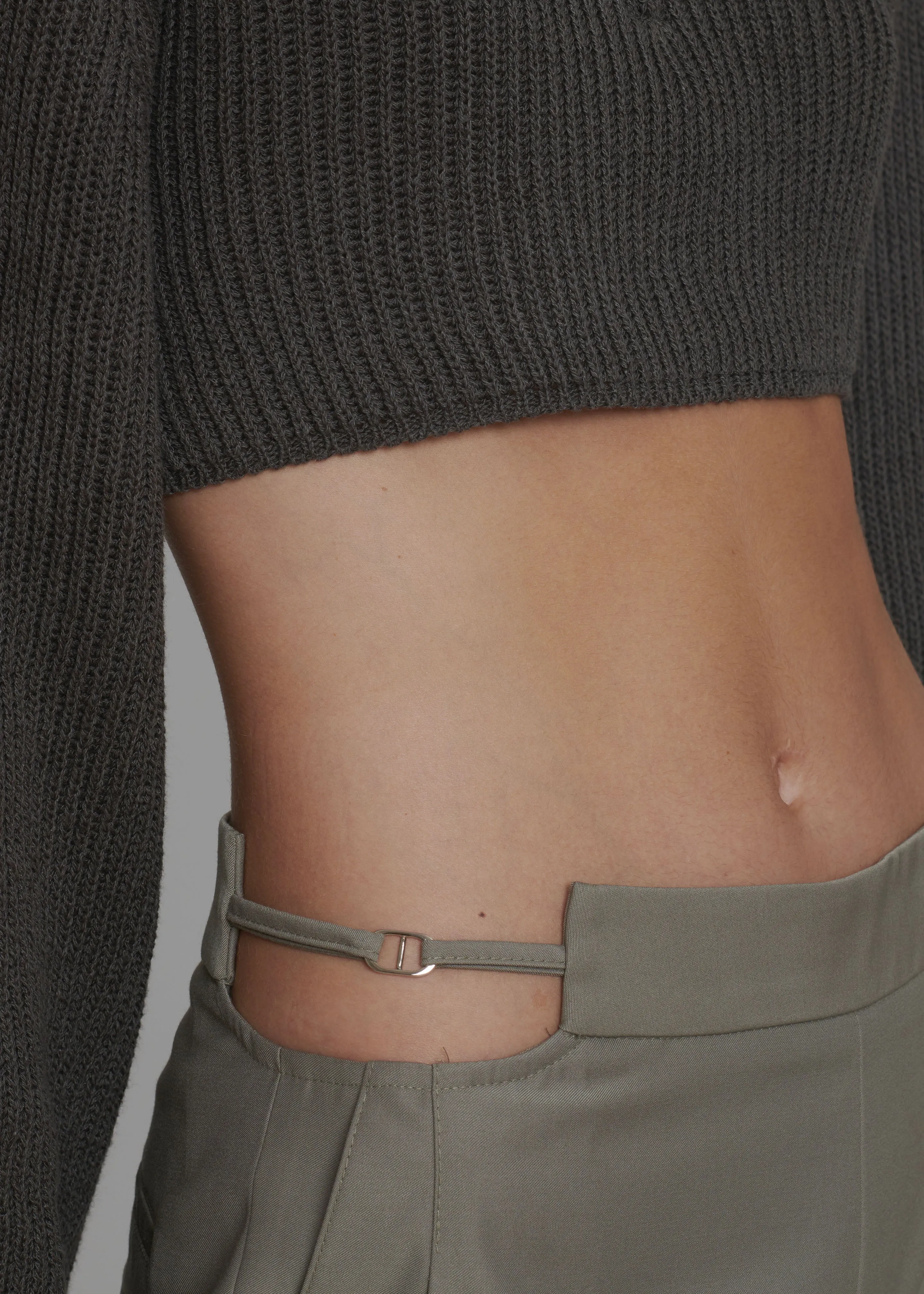 Louise Cut Out Trousers - Olive sold by Frankie Shop product image thumbnail 2